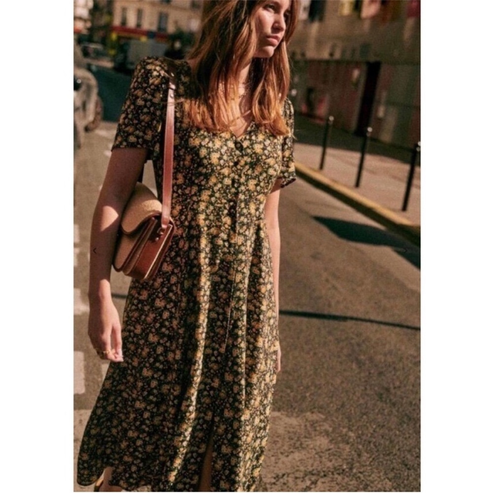 Sezane Vivienne Floral Dress